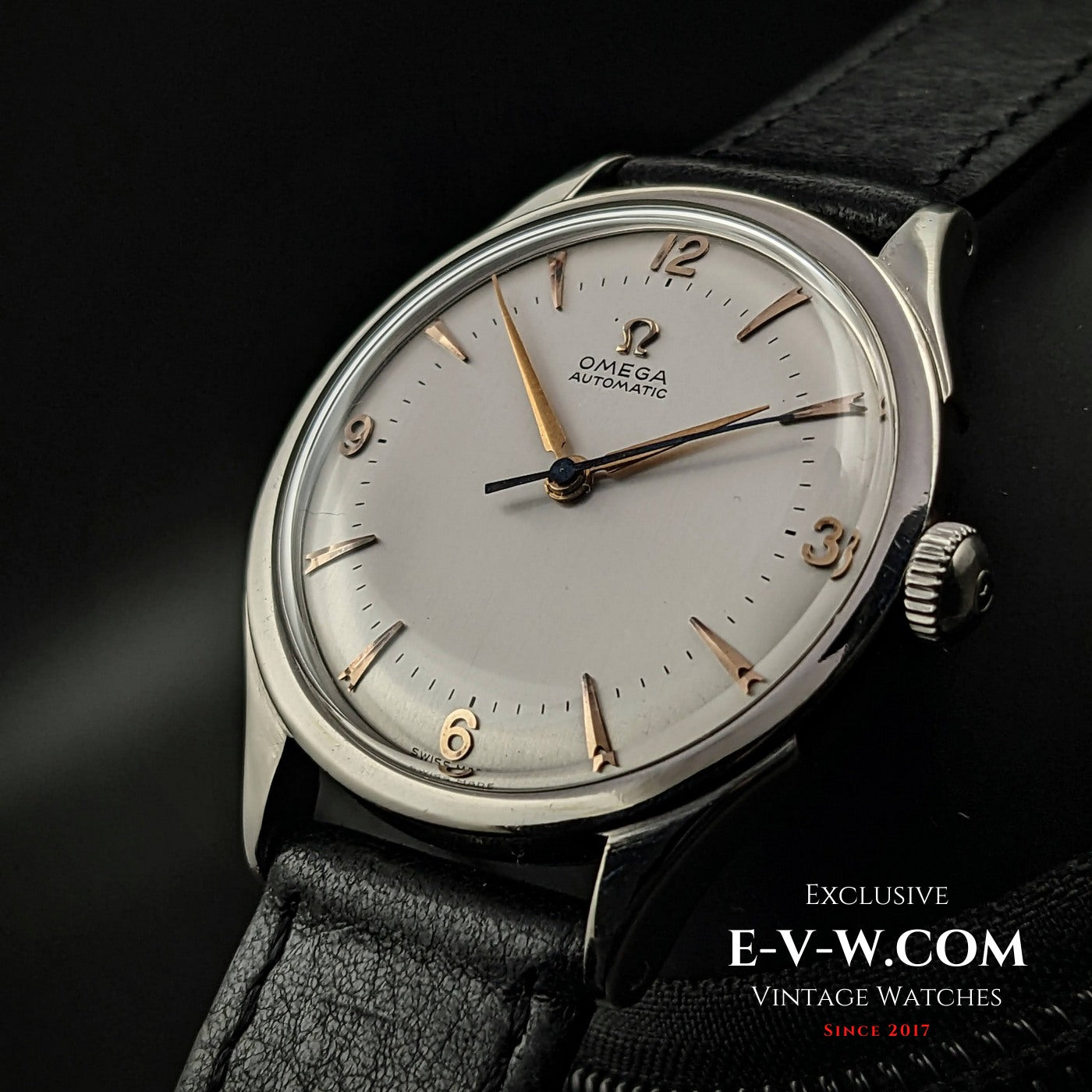 Very Rare frist bumper caliber Omega Automatic 28.10RA PC / Ref 2421 4 / Fancy lugs / Vintage 1944 / Fully Serviced