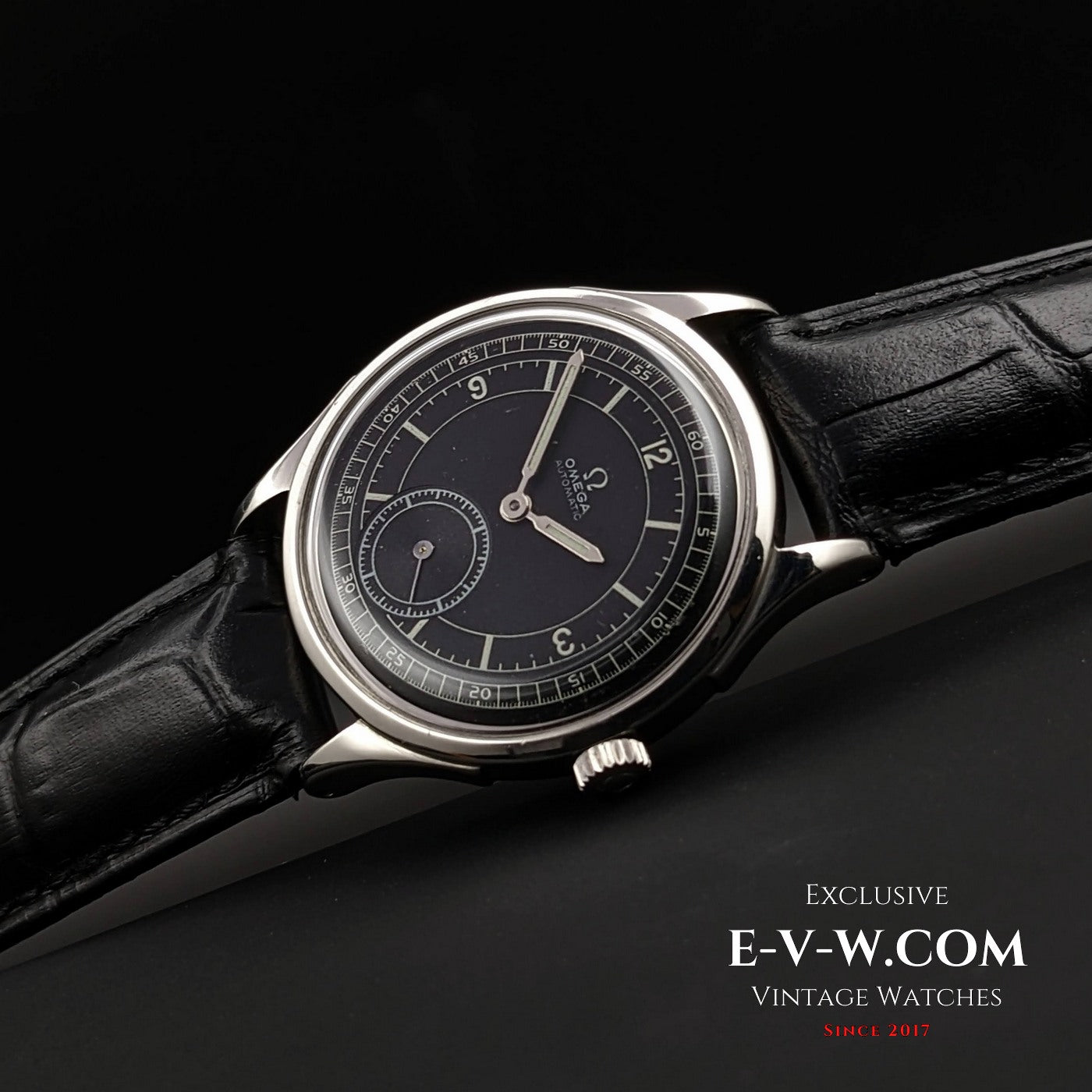 Omega Bumper Automatic Vintage 1935/ Black Dial / cal.28.10RA PC/ Ref.2375 1 / Fully Serviced