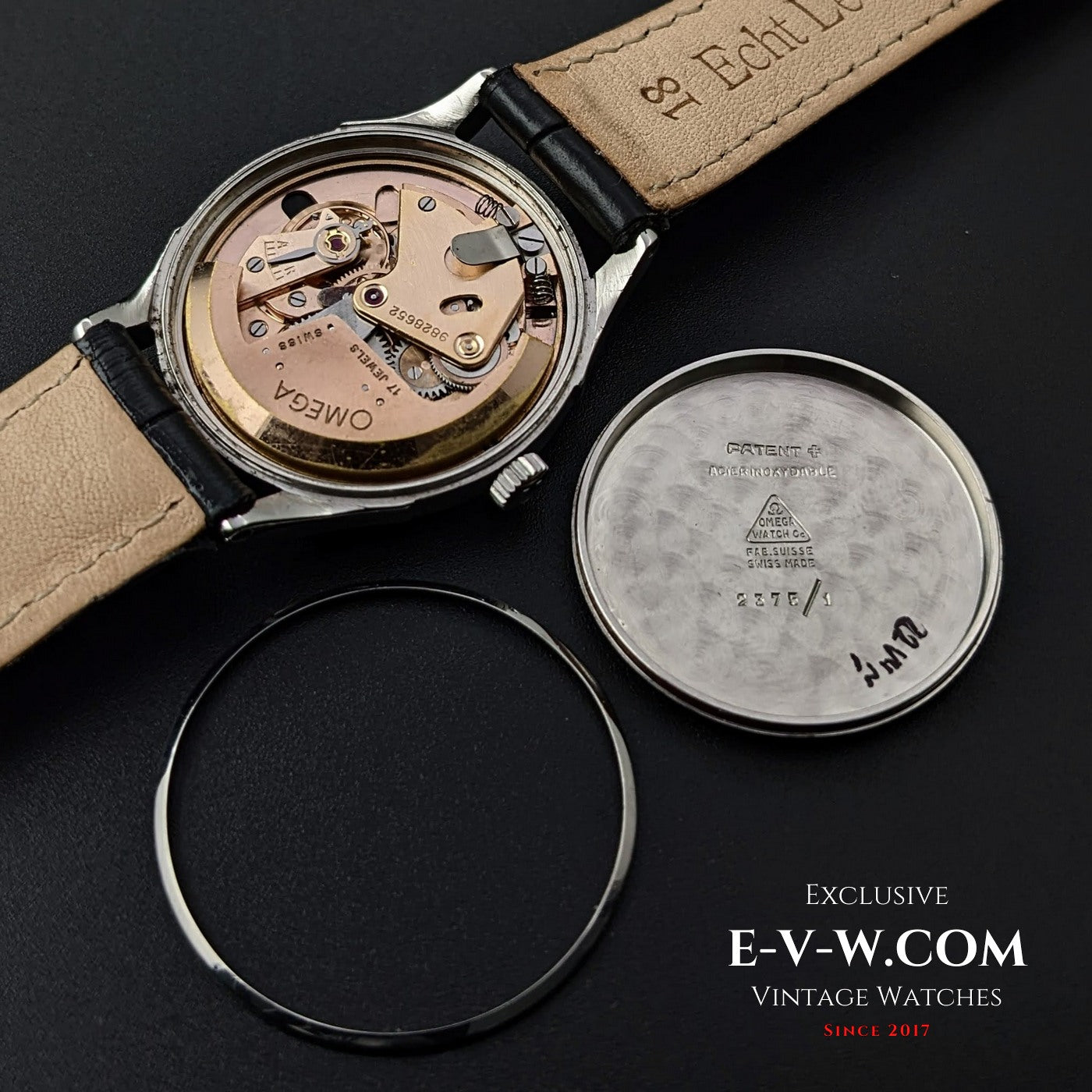 Omega Bumper Automatic Vintage 1935/ Black Dial / cal.28.10RA PC/ Ref.2375 1 / Fully Serviced