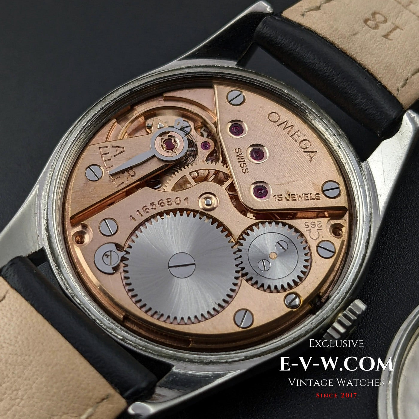 Omega rare honey comb dial / Ref 2536-2 / cal. 265 (30T2) / Fully Serviced