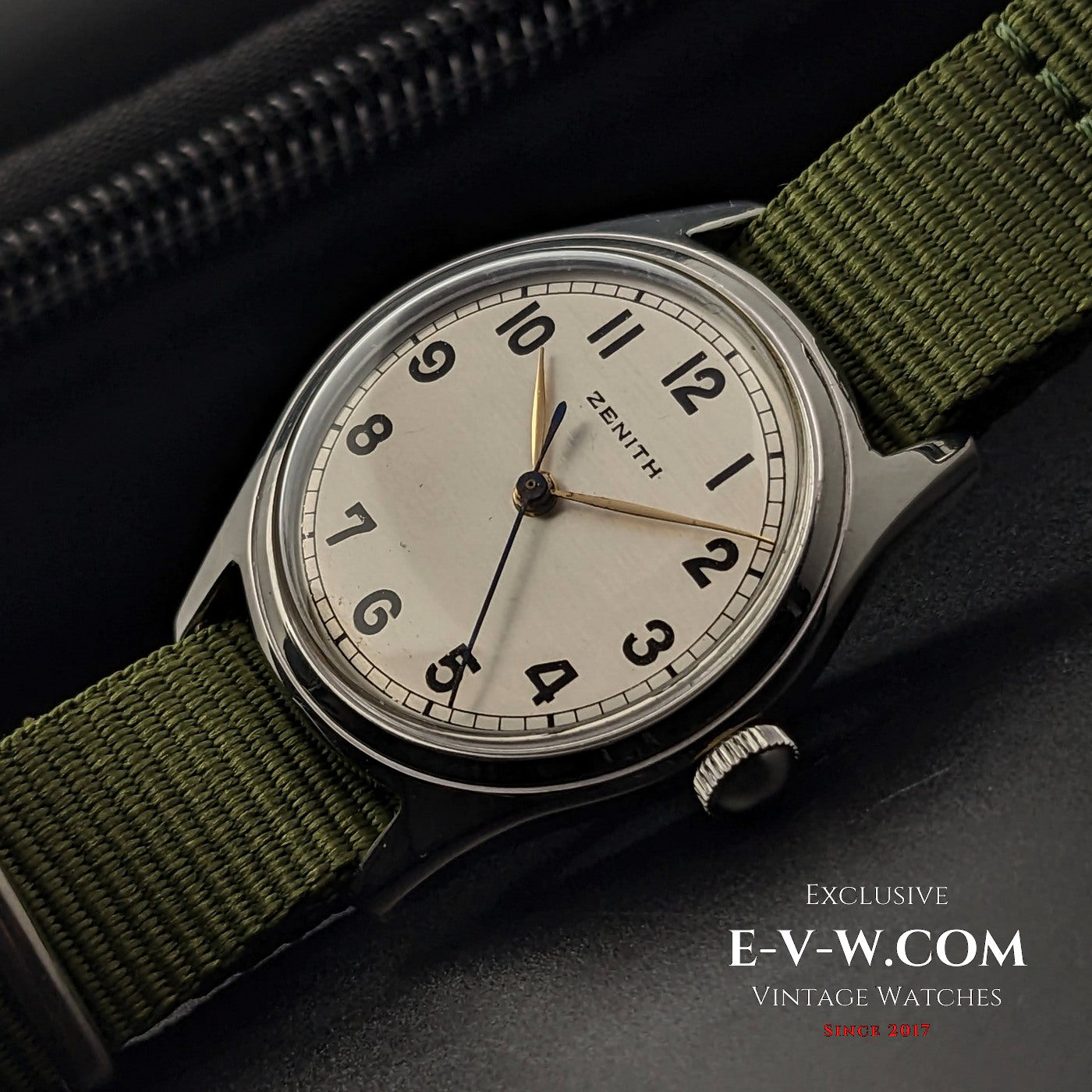 Zenith Military Design / Cal. 160-50-6 / Vintage 1950s / Fully Serviced