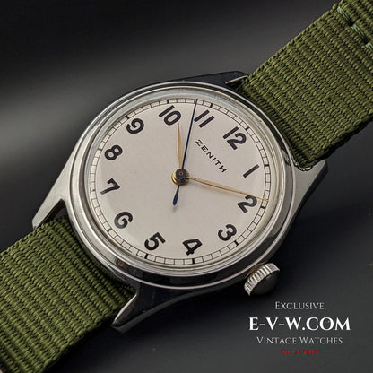 Zenith Military Design / Cal. 160-50-6 / Vintage 1950s / Fully Serviced
