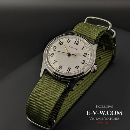 Zenith Military Design / Cal. 160-50-6 / Vintage 1950s / Fully Serviced