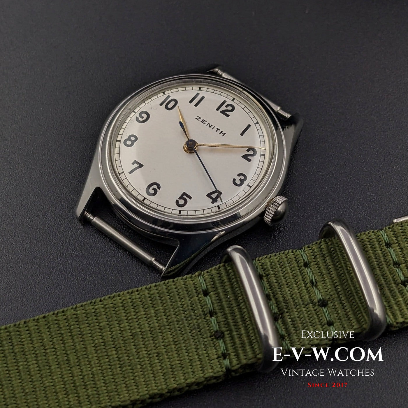 Zenith Military Design / Cal. 160-50-6 / Vintage 1950s / Fully Serviced