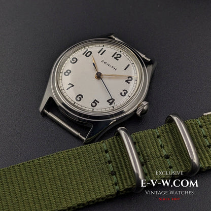 Zenith Military Design / Cal. 160-50-6 / Vintage 1950s / Fully Serviced