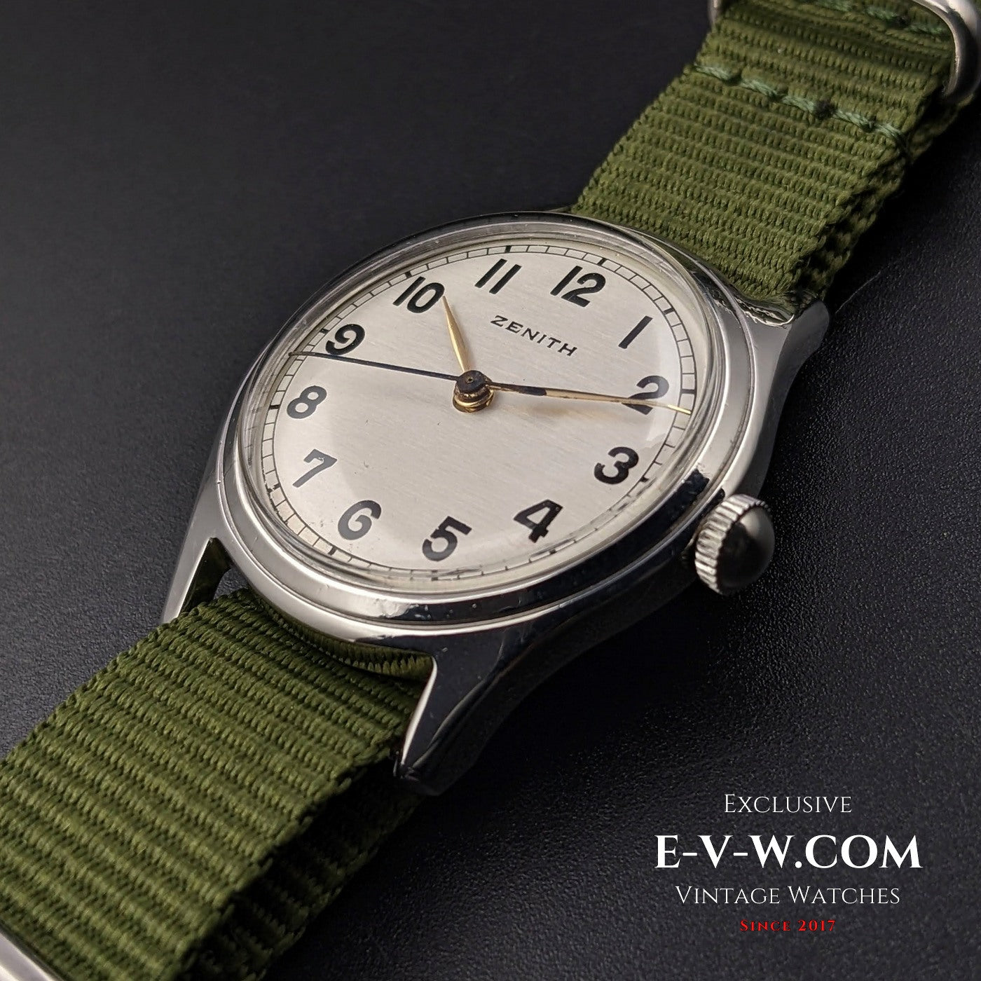 Zenith Military Design / Cal. 160-50-6 / Vintage 1950s / Fully Serviced