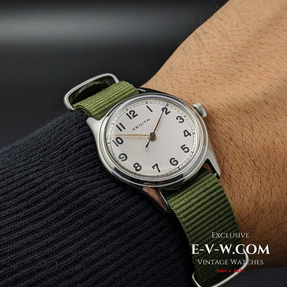 Zenith Military Design / Cal. 160-50-6 / Vintage 1950s / Fully Serviced