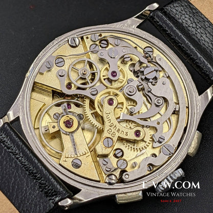 Junghans Rare Chronograph / cal. 88 / Vintage 1940s / Black dial / Fully Serviced