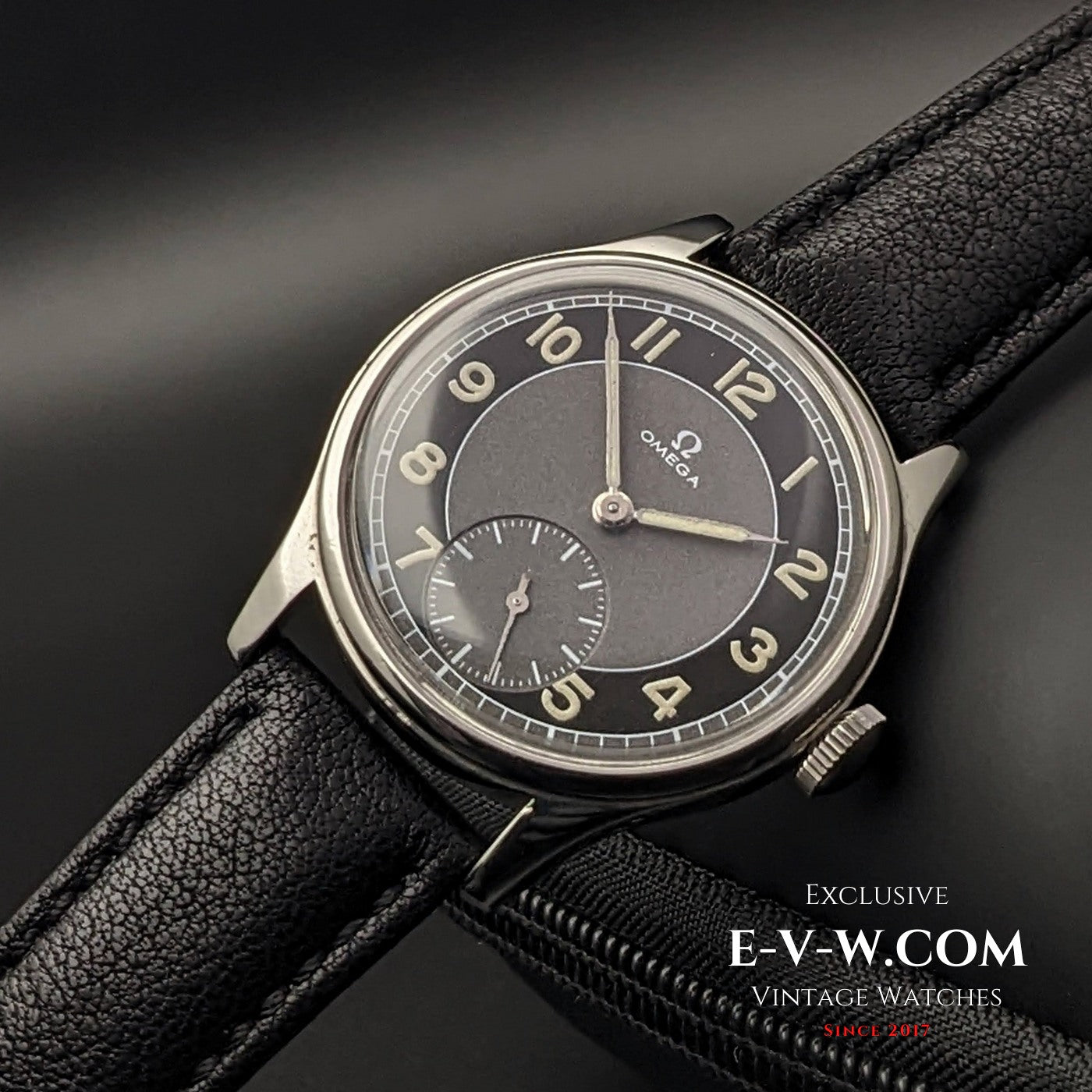 Unique Omega Suveran by Government of Sweden cal 30T2 PC / Ref. 2400 / Vintage 1944 / Fully Serviced