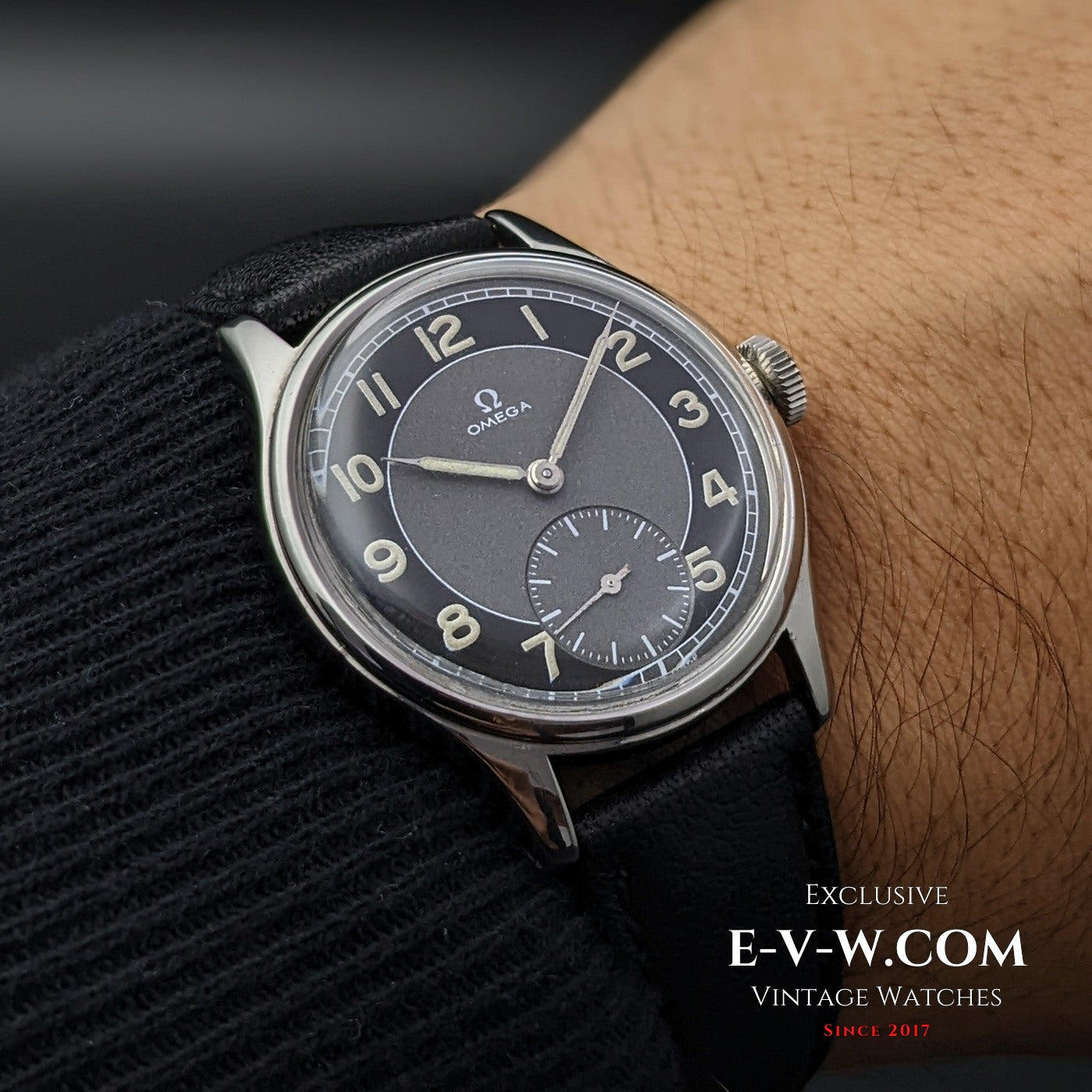 Unique Omega Suveran by Government of Sweden cal 30T2 PC / Ref. 2400 / Vintage 1944 / Fully Serviced