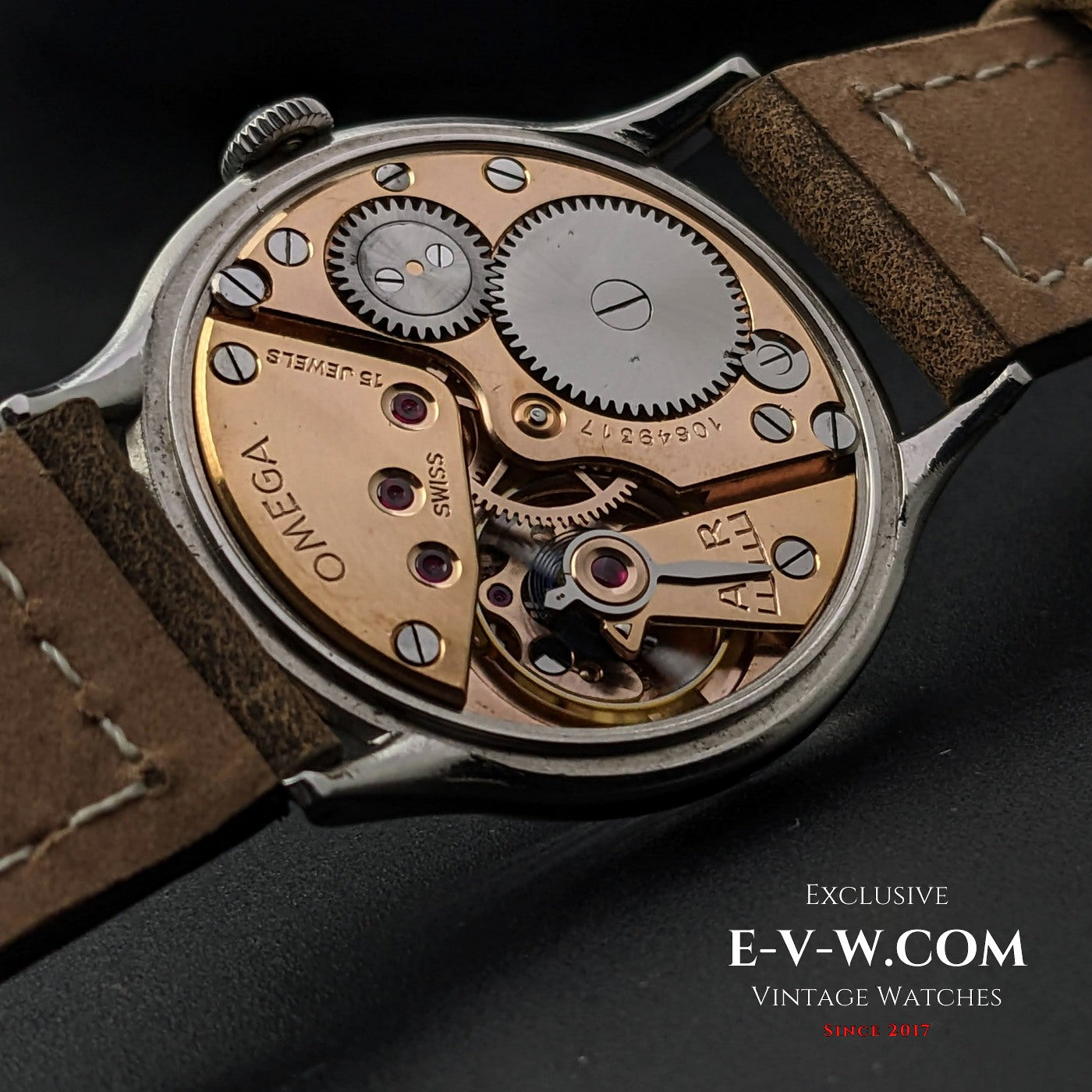 Omega WWII / Kal. 30T2 / Vintage 1944 / Ref. 2317-6 / Generalüberholt 