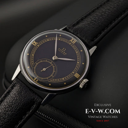 Omega Fab Suisse WWII / Cal 30T2 / Black Dial / Vintage 1944 / Fully Serviced