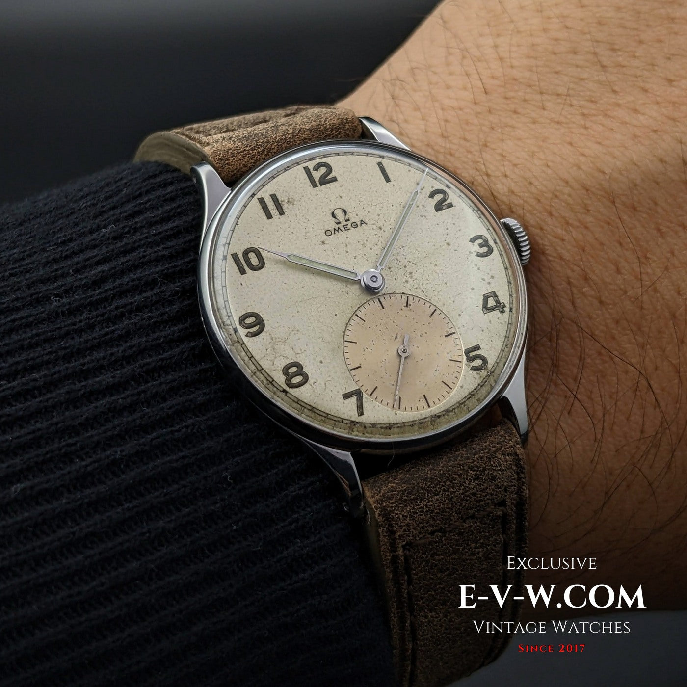 Omega WWII / Kal. 30T2 / Vintage 1944 / Ref. 2317-6 / Generalüberholt 