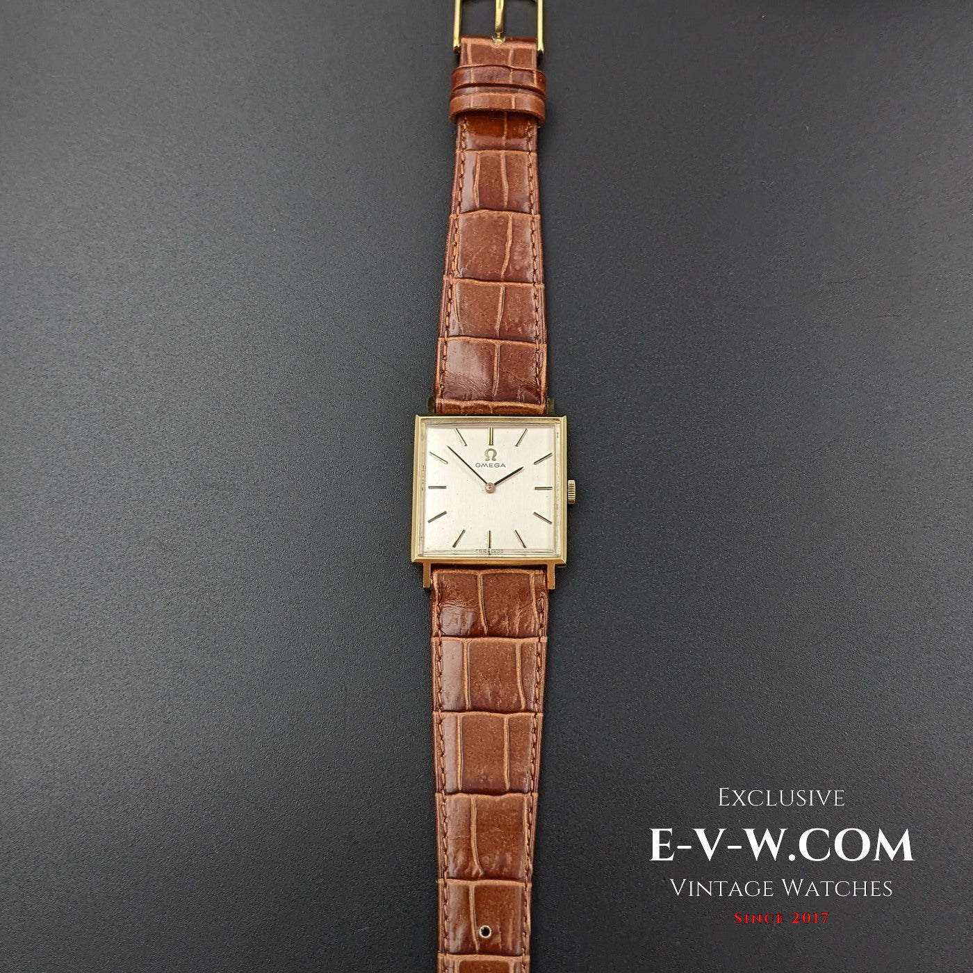 Omega Unique Square / 18 Karat Massivgold / Vintage 1965 / Komplett gewartet