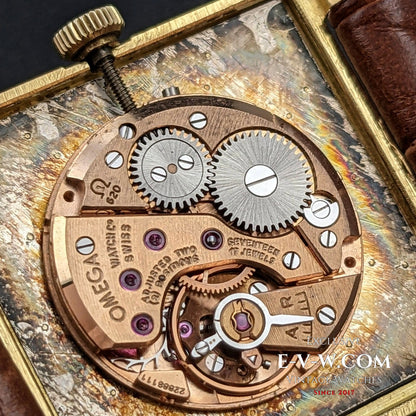 Omega Unique Square / 18 Karat Massivgold / Vintage 1965 / Komplett gewartet