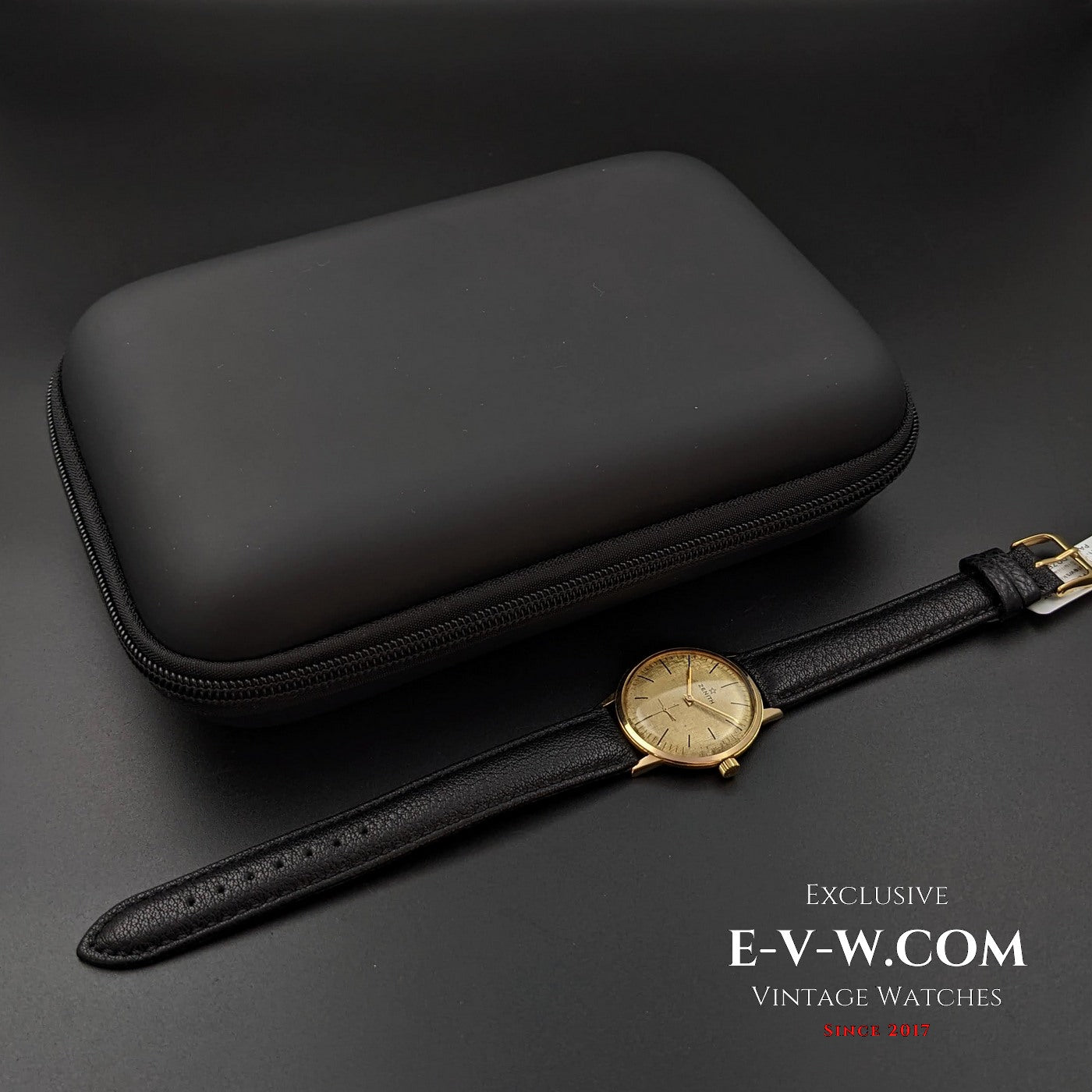 Zenith Unique 18k Sold Gold / Guilloche Dial / Cal 2531 / Vintage 1960s / Fully Serviced