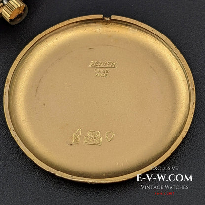 Zenith Unique 18k Sold Gold / Guilloche Dial / Cal 2531 / Vintage 1960s / Fully Serviced