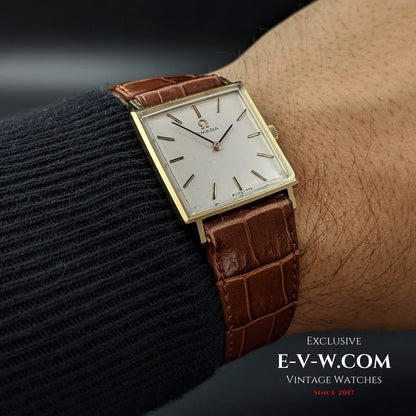 Omega Unique Square / 18 Karat Massivgold / Vintage 1965 / Komplett gewartet