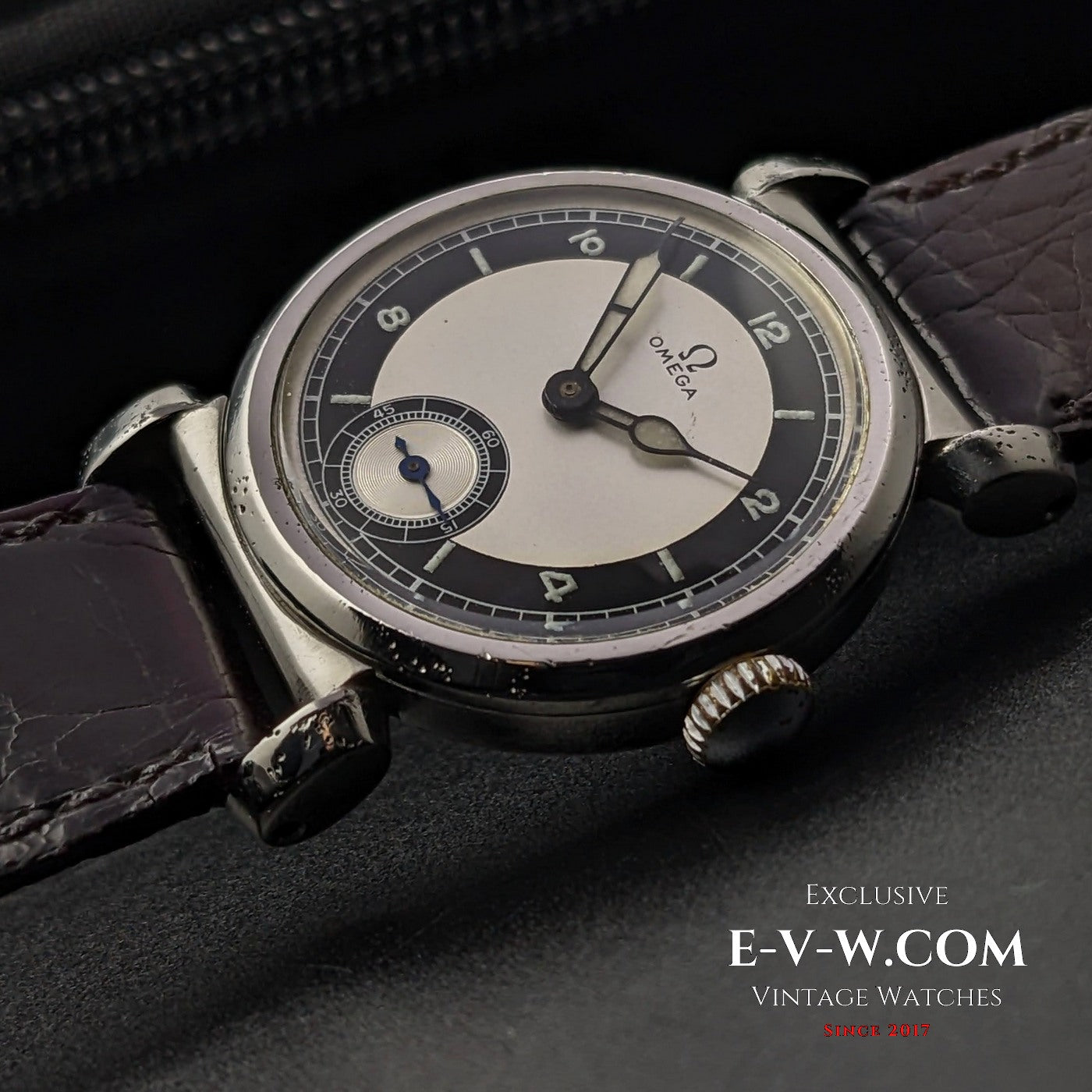 Omega Rare Vintage 1935 Scarab Art Deco / Bullseye dial / cal 26.5 SOB T2