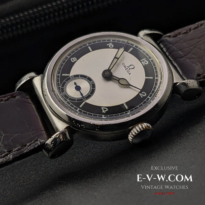 Omega Rare Vintage 1935 Scarab Art Deco / Bullseye dial / cal 26.5 SOB T2