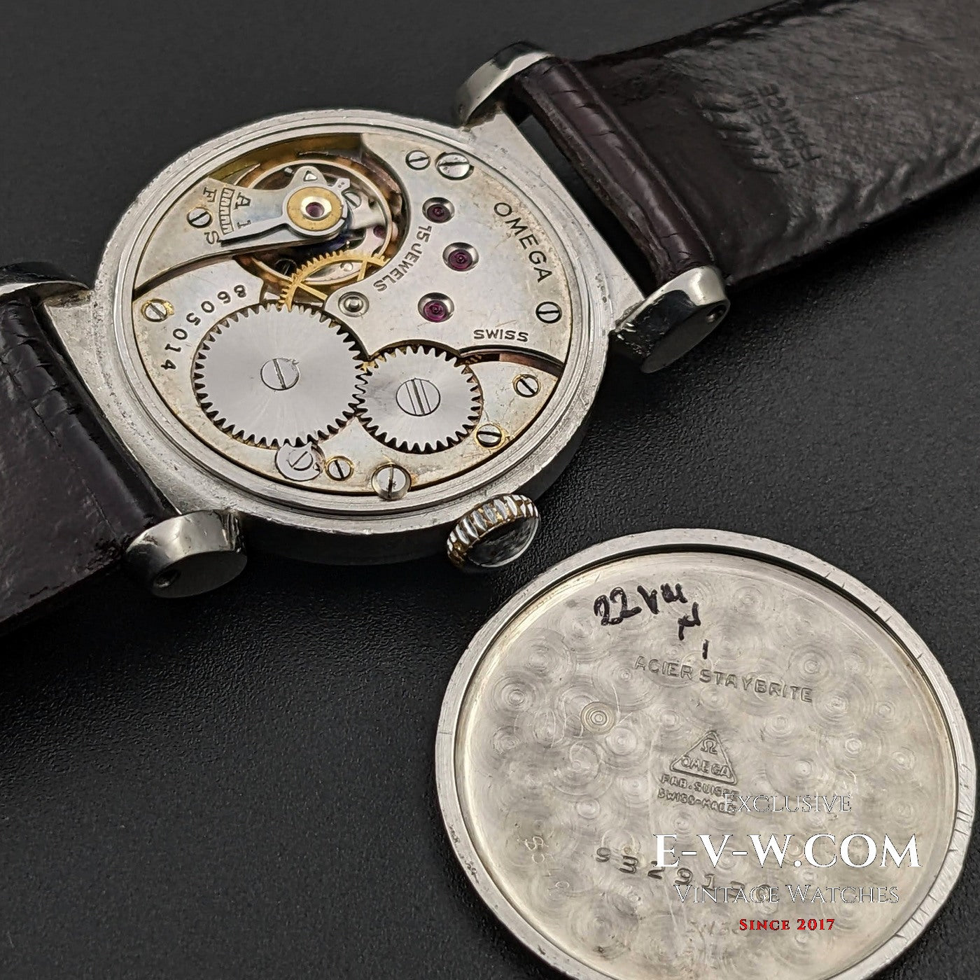 Omega Rare Vintage 1935 Scarab Art Deco / Bullseye dial / cal 26.5 SOB T2 / Fully Serviced