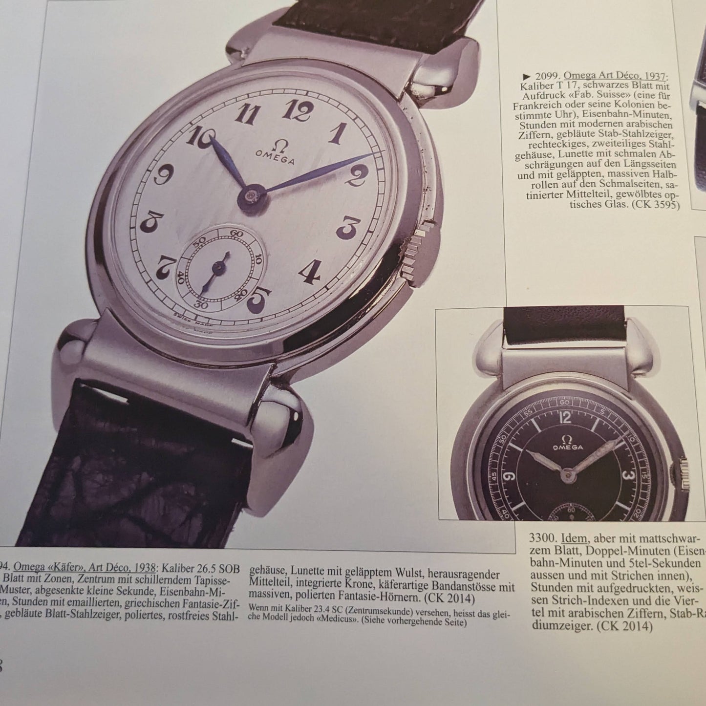 Omega Rare Vintage 1935 Scarab Art Deco / Black dial / cal 26.5 SOB T2 / Fully Serviced