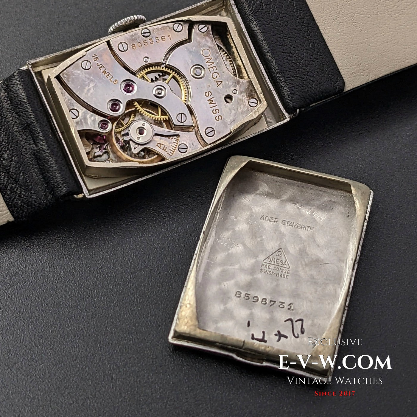 Omega Very Rare cal 20F / Vintage 1930 / Tank Art Deco / Fully Serviced