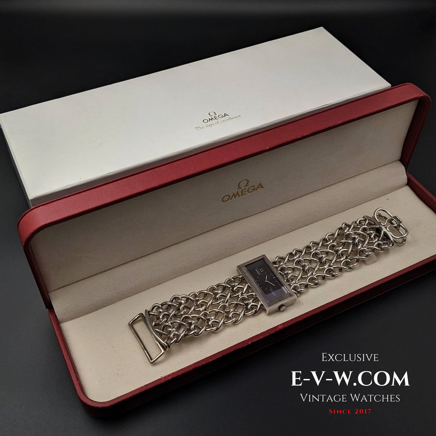 Omega De Ville Sehr seltene Vintage DE VILLE JEUX D'ARGENT 0,925 Silber / Saphirglas / RS 711.1892 