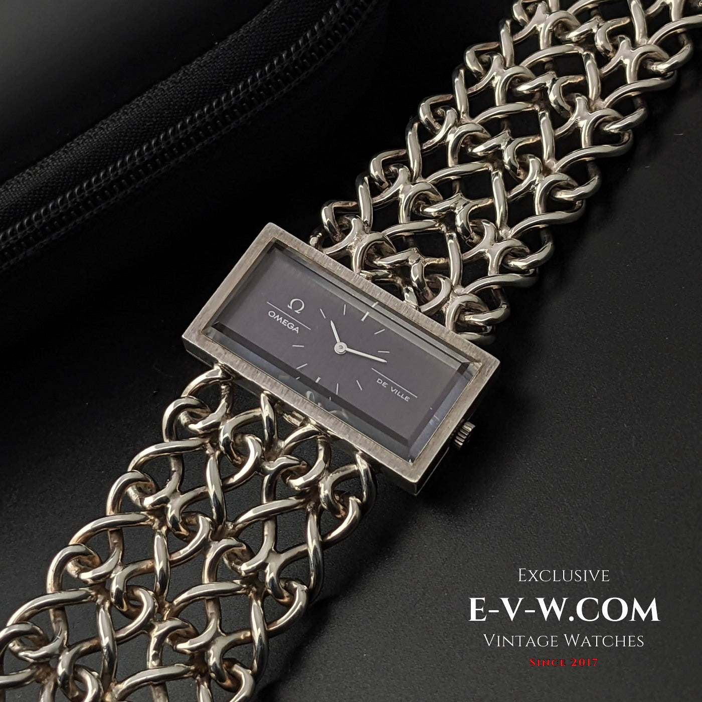 Omega De Ville Sehr seltene Vintage DE VILLE JEUX D'ARGENT 0,925 Silber / Saphirglas / RS 711.1892 