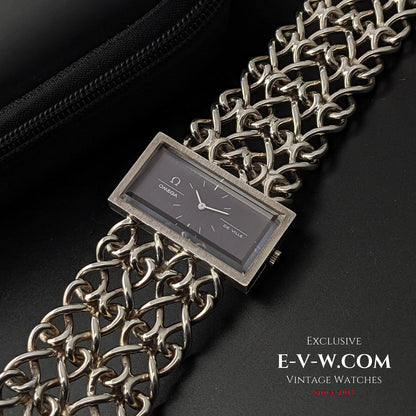 Omega De Ville Sehr seltene Vintage DE VILLE JEUX D'ARGENT 0,925 Silber / Saphirglas / RS 711.1892 