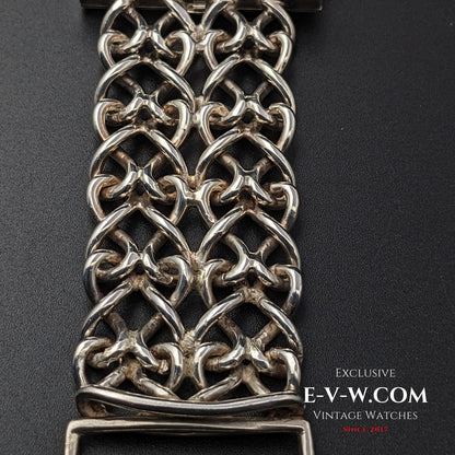 Omega De Ville Sehr seltene Vintage DE VILLE JEUX D'ARGENT 0,925 Silber / Saphirglas / RS 711.1892 