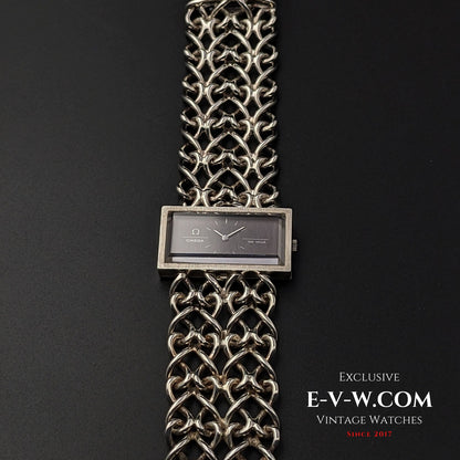 Omega De Ville Sehr seltene Vintage DE VILLE JEUX D'ARGENT 0,925 Silber / Saphirglas / RS 711.1892 