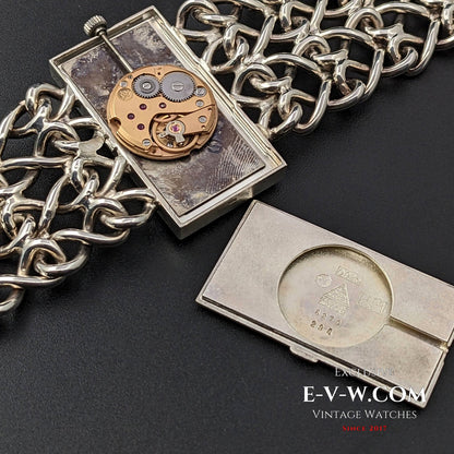 Omega De Ville Sehr seltene Vintage DE VILLE JEUX D'ARGENT 0,925 Silber / Saphirglas / RS 711.1892 