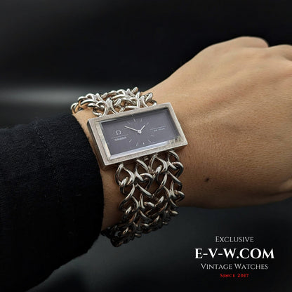 Omega De Ville Very Rare Vintage DE VILLE JEUX D'ARGENT 0,925 Silver / Sapphire Cristal / RS 711.1892