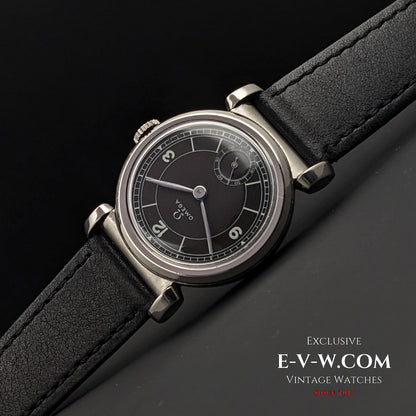 Omega Rare Vintage 1935 Scarab Art Deco / Black dial / cal 26.5 SOB T2 / Fully Serviced