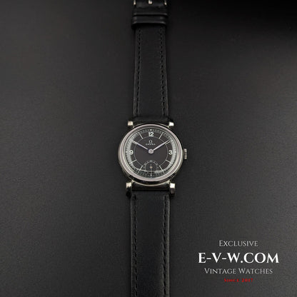 Omega Rare Vintage 1935 Scarab Art Deco / Black dial / cal 26.5 SOB T2 / Fully Serviced