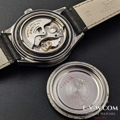 Rare Zenith DEFY Automatic Pat 493877 / Jumbo 38mm / Vintage 1970s / Cal.2572.PC / Ref.010210380 / Fully Serviced