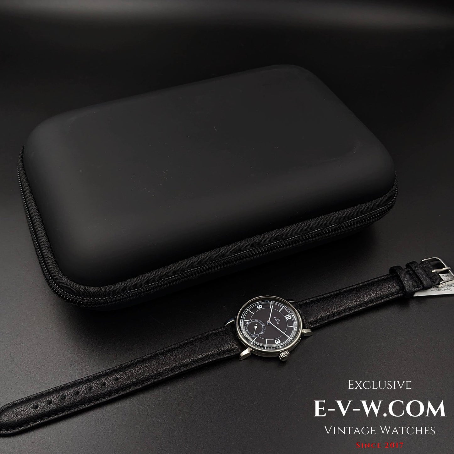 Omega Rare / Cal. 26.5 SOB T2 /Art Deco / Black Sector Dial / Vintage 1935