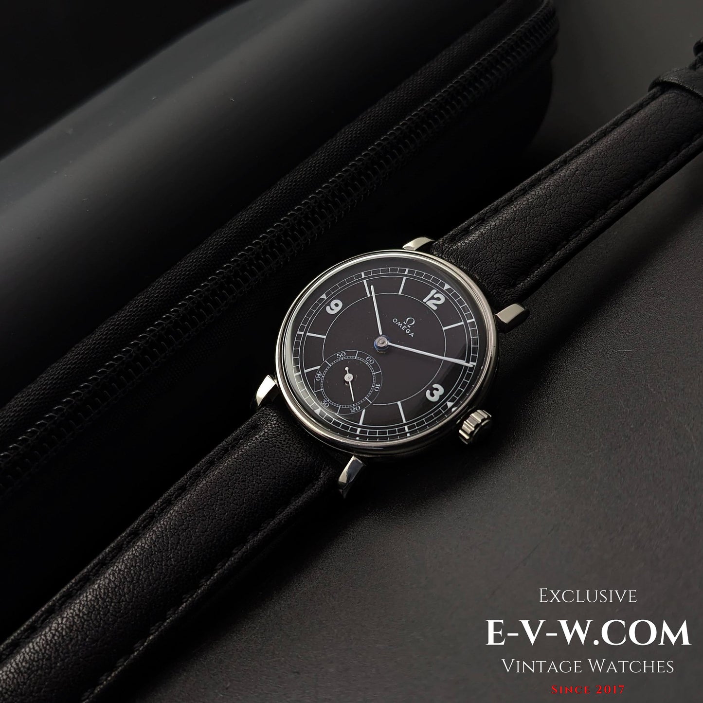 Omega Rare / Cal. 26.5 SOB T2 /Art Deco / Black Sector Dial / Vintage 1935