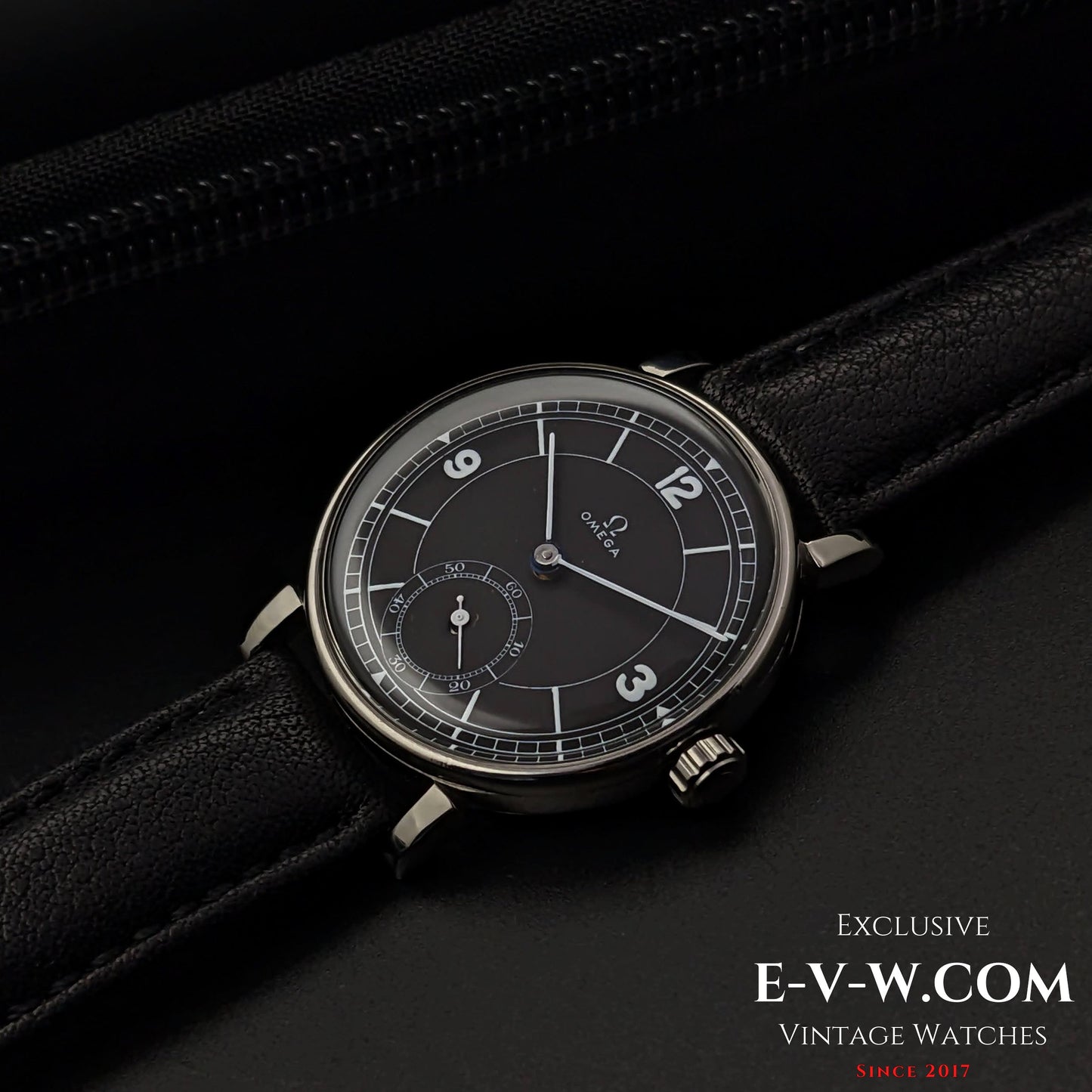 Omega Rare / Cal. 26.5 SOB T2 /Art Deco / Black Sector Dial / Vintage 1935