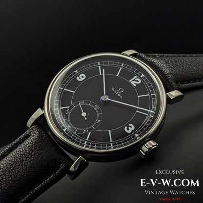 Omega Rare / Cal. 26.5 SOB T2 /Art Deco / Black Sector Dial / Vintage 1935