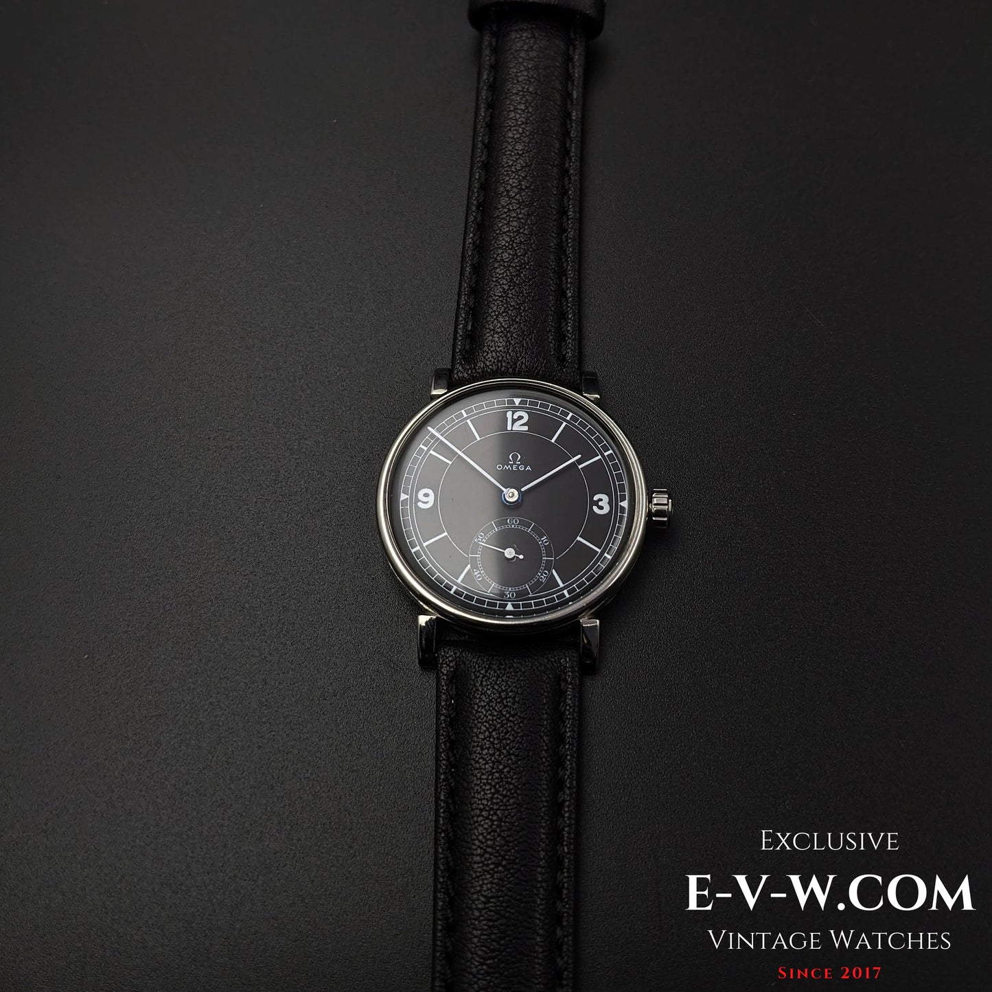 Omega Rare / Cal. 26.5 SOB T2 /Art Deco / Black Sector Dial / Vintage 1935