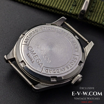 Rare Omega Officer/  WW2 for the Swedish Officers/ Cal. 26.5 SOB T2 / Vintage 1939 / Military