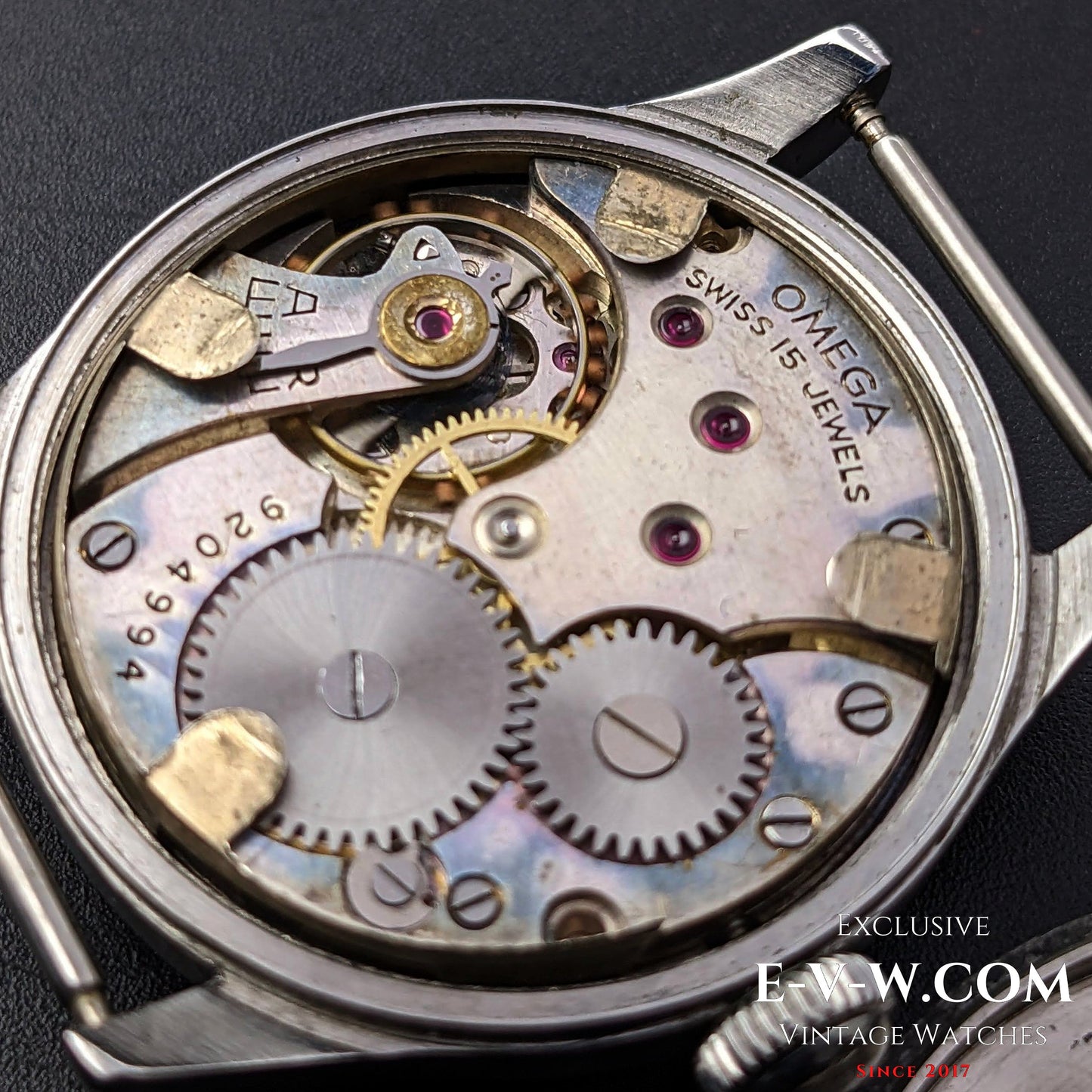 Rare Omega Officer/  WW2 for the Swedish Officers/ Cal. 26.5 SOB T2 / Vintage 1939 / Military