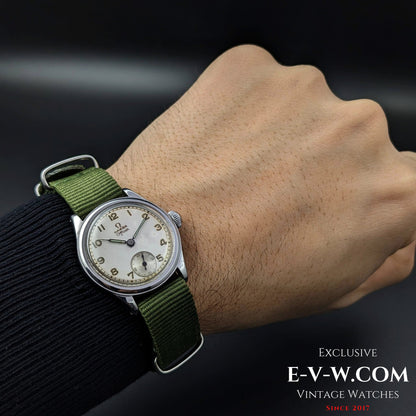 Rare Omega Officer/  WW2 for the Swedish Officers/ Cal. 26.5 SOB T2 / Vintage 1939 / Military