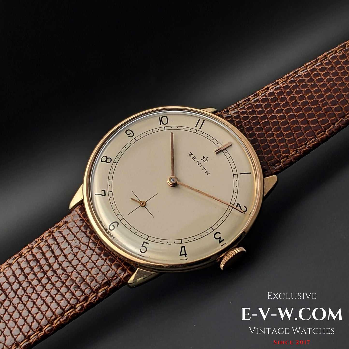 Classic Zenith Gold Plaque / Sector Dial /  Cal 40 / Vintage1960