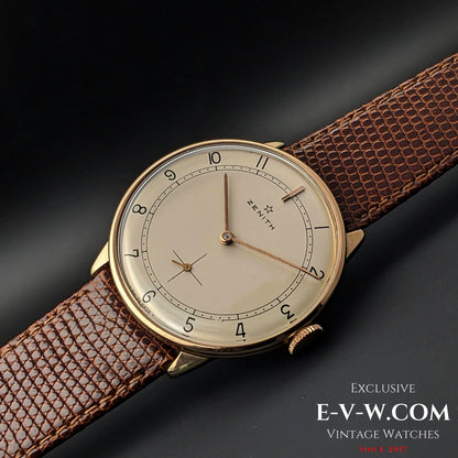 Classic Zenith Gold Plaque / Sector Dial /  Cal 40 / Vintage1960