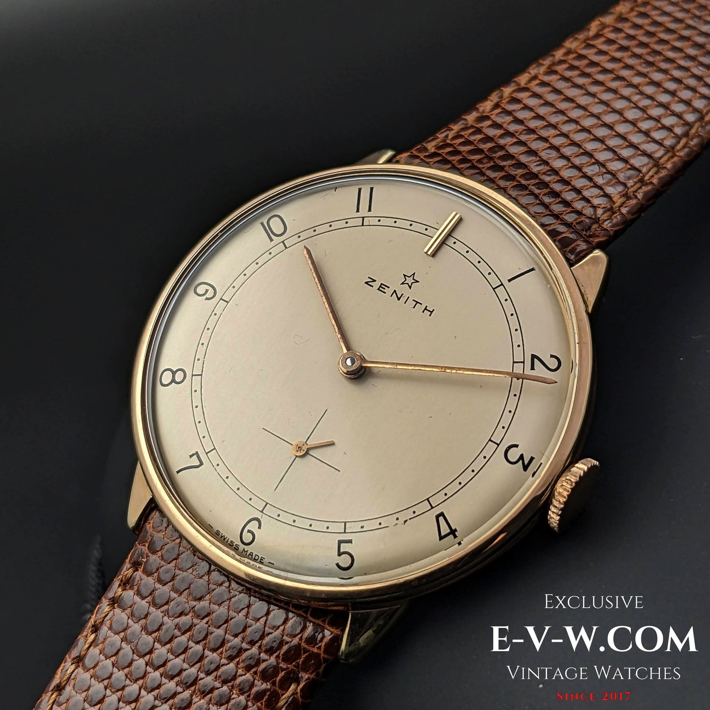 Classic Zenith Gold Plaque / Sector Dial /  Cal 40 / Vintage1960