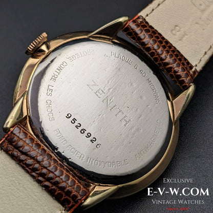 Classic Zenith Gold Plaque / Sector Dial /  Cal 40 / Vintage1960