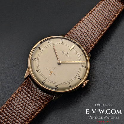 Classic Zenith Gold Plaque / Sector Dial /  Cal 40 / Vintage1960